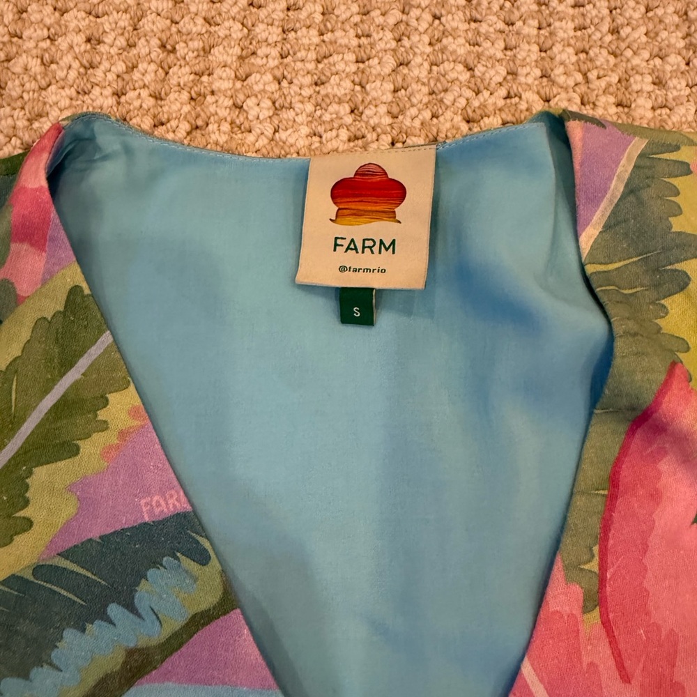 Farm Rio Colorful Tropical Print Dress - Picture 2 of 4